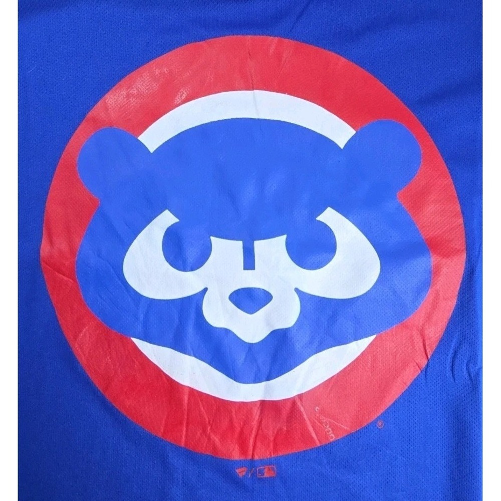 Fanatics Chicago CUBS Women's Primary Team Logo V-Neck T-Shirt sz L NWT